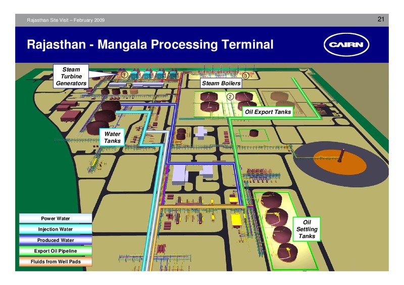 FEBRUARY 2009 CORPORATE PRESENTATION – Cairn India – slide 20