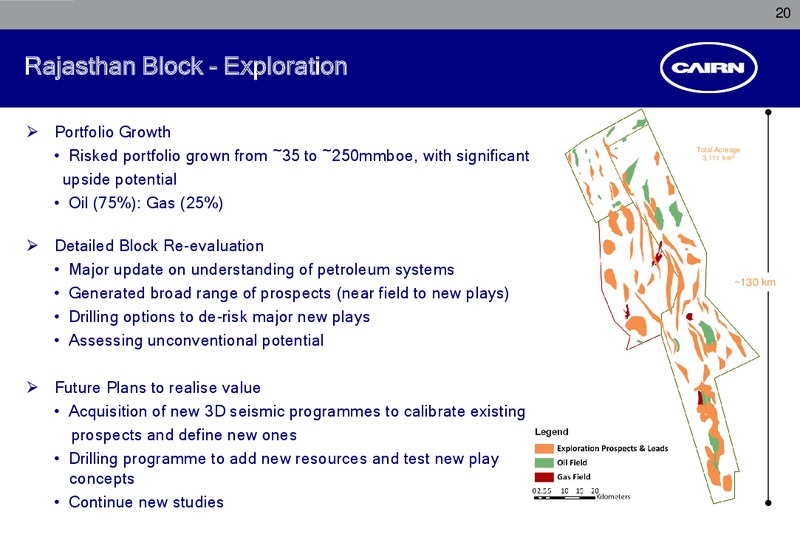 JULY 2010 CORPORATE PRESENTATION – Cairn India – slide 19