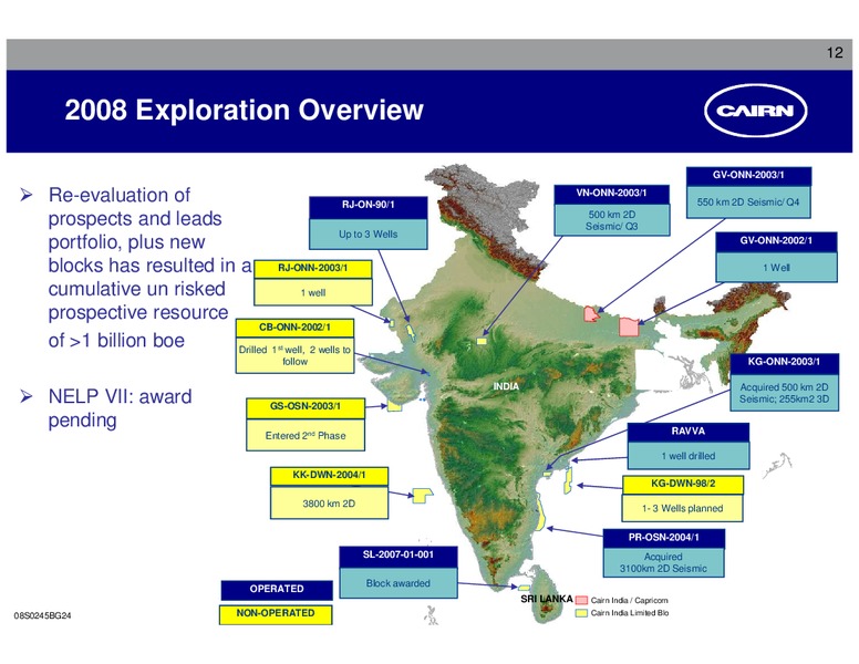 CORPORATE OVERVIEW – Cairn India – slide 11