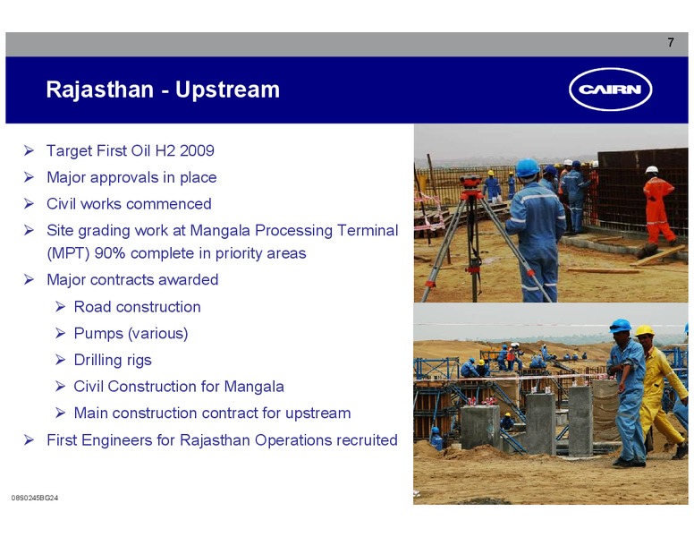CORPORATE PRESENTATION – Cairn India – slide 6