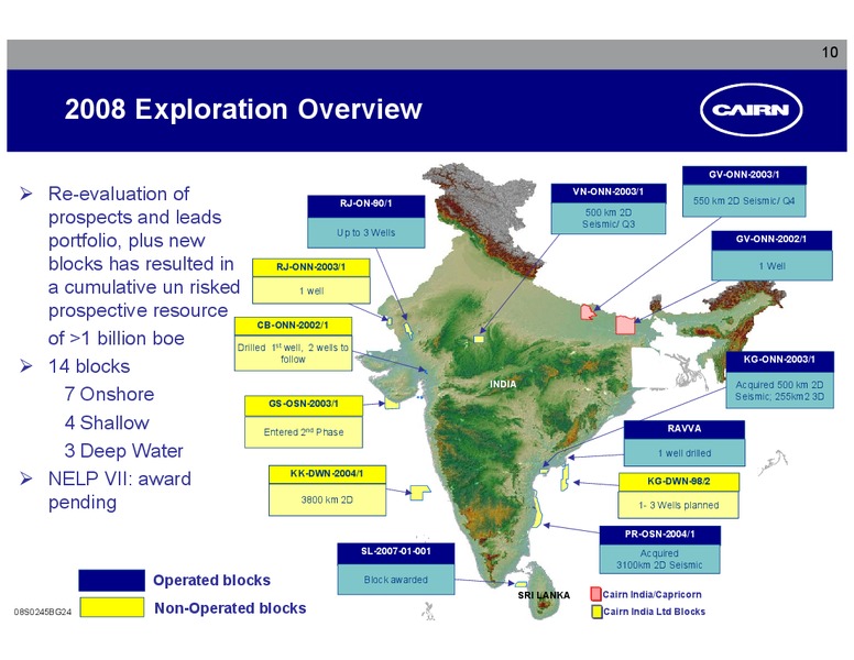CORPORATE PRESENTATION – Cairn India – slide 9