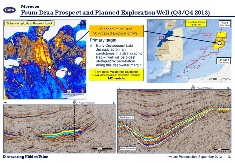 INVESTOR PRESENTATION – Cairn Energy Plc – slide 12