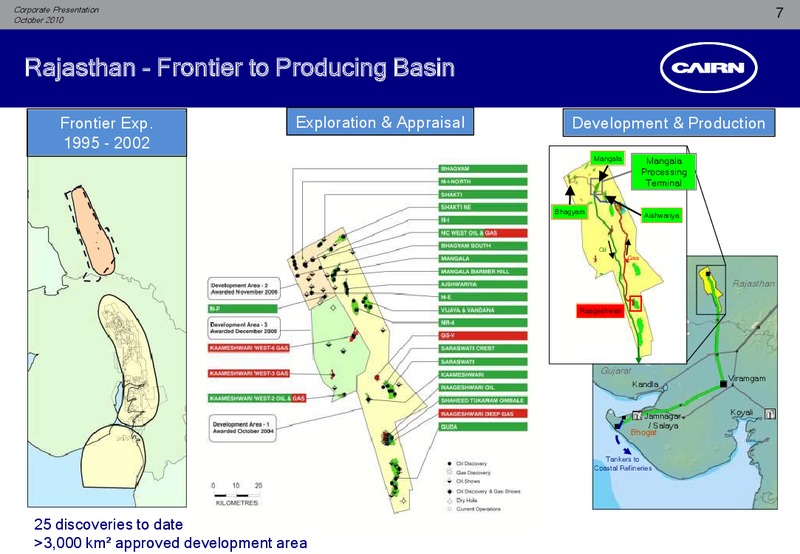 CORPORATE PRESENTATION – Cairn India – slide 6