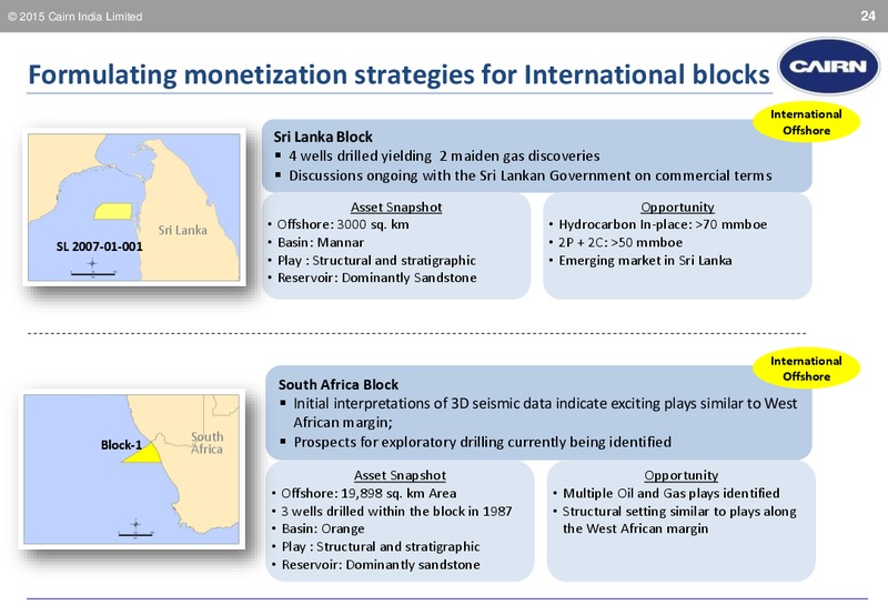 INVESTOR PRESENTATION – Cairn India – slide 23