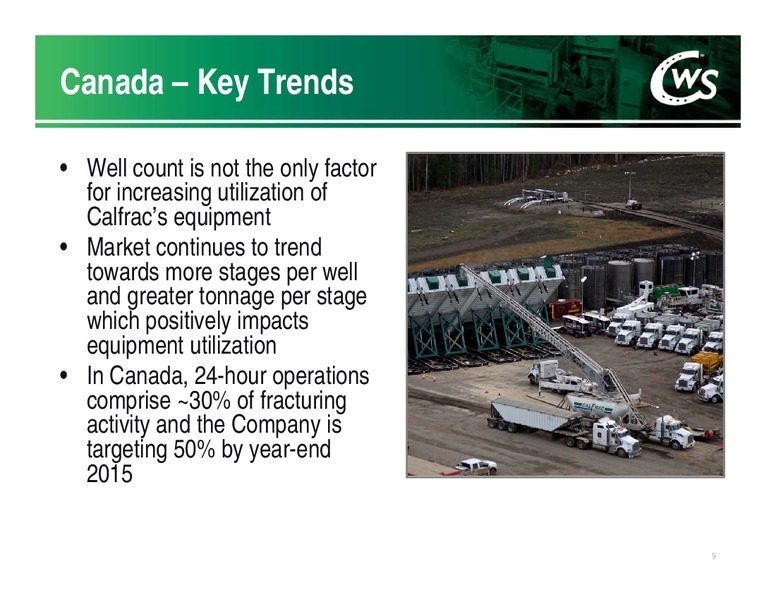 Investor Presentation – Calfrac Well Services Ltd. – slide 8
