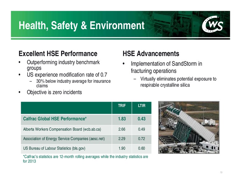 Investor Presentation – Calfrac Well Services Ltd. – slide 18