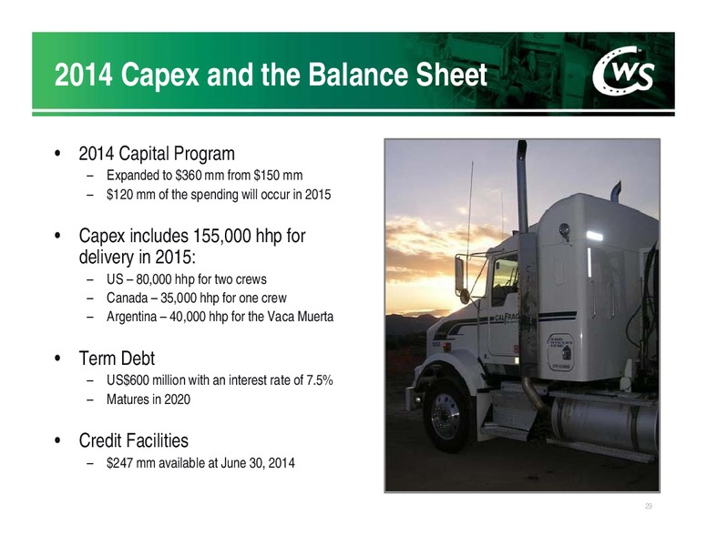 Investor Presentation – Calfrac Well Services Ltd. – slide 28