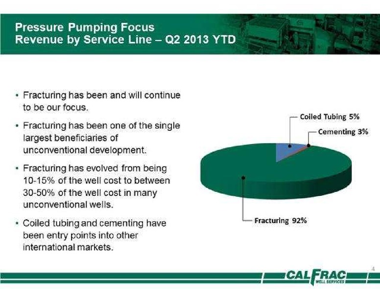 PETERS & CO LIMITED 17TH ANNUAL ENERGY CONFERENCE – Calfrac Well Services Ltd. – slide 4