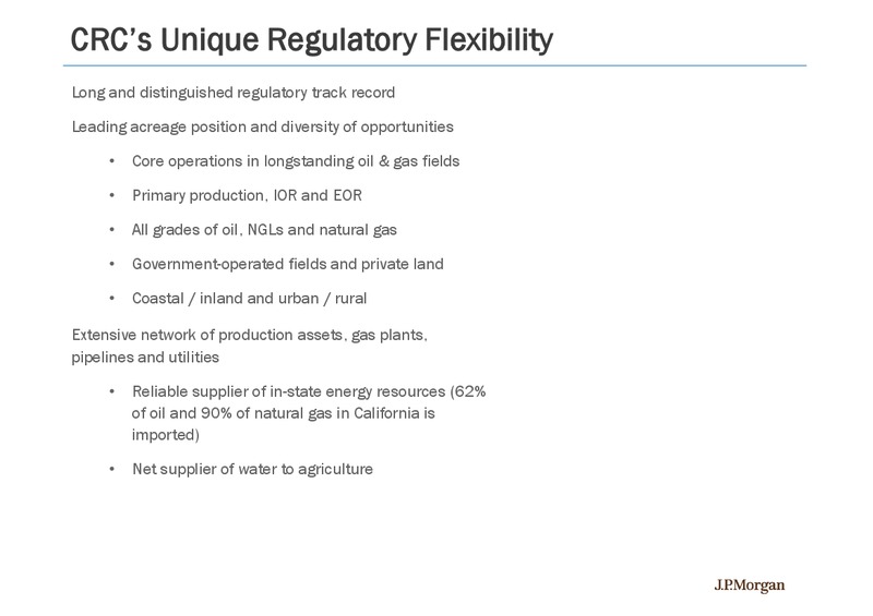 INVESTOR PRESENTATION – California Resources Corp. – slide 33