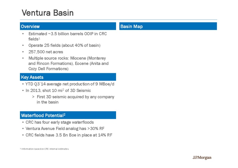 INVESTOR SLIDES – California Resources Corp. – slide 15