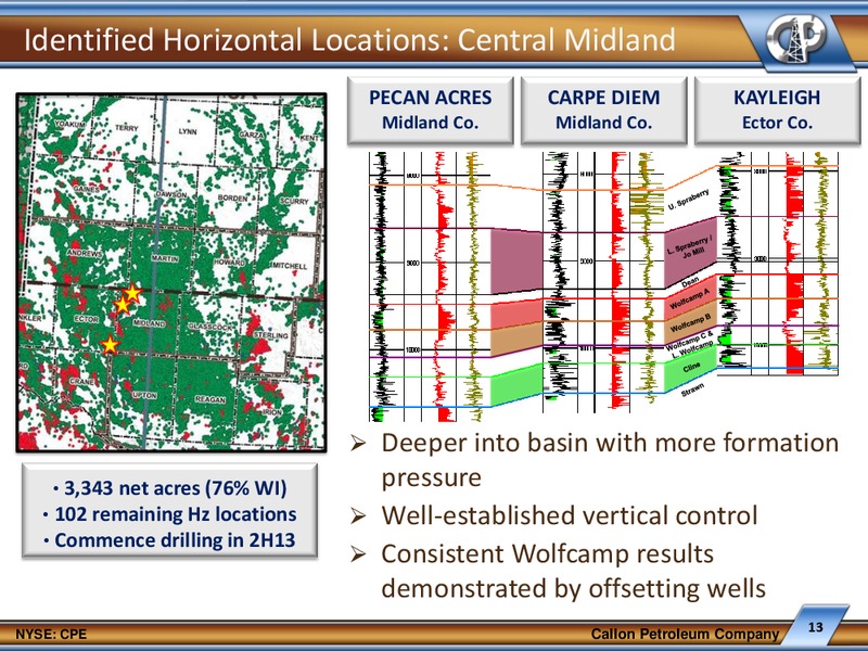 IPAA OGIS SAN FRANCISCO – Callon Petroleum Co. – slide 12
