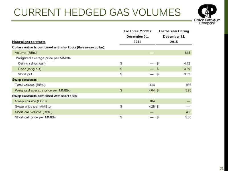 INVESTOR PRESENTATION – Callon Petroleum Co. – slide 17