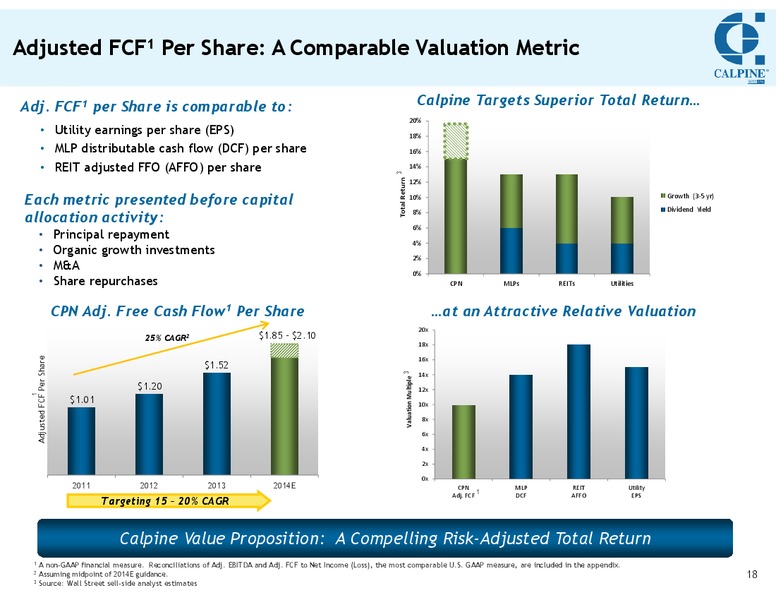 Fourth Quarter and Full Year 2013 Investor Update Conference Call – Calpine Corp. – slide 17
