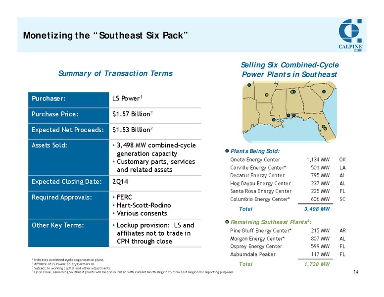 Investor Meetings – Calpine Corp. – slide 13