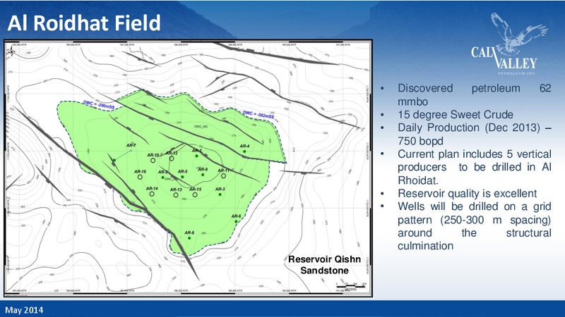 Corporate Presentation – Calvalley Petroleum Inc. – slide 20