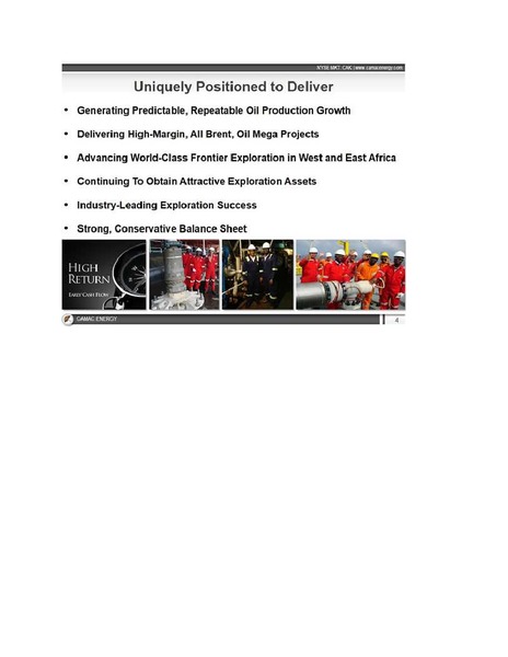 IPAA Oil & Gas Investment Symposia – Camac Energy – slide 4