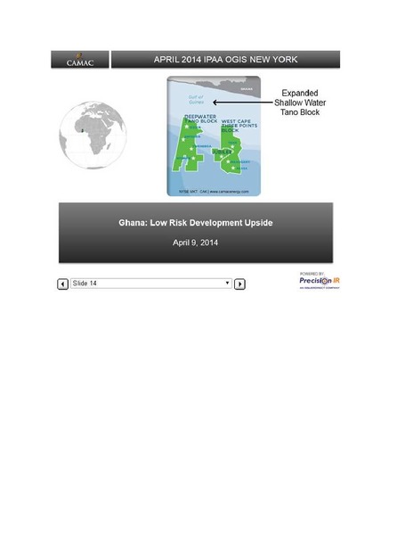 IPAA Oil & Gas Investment Symposia – Camac Energy – slide 14