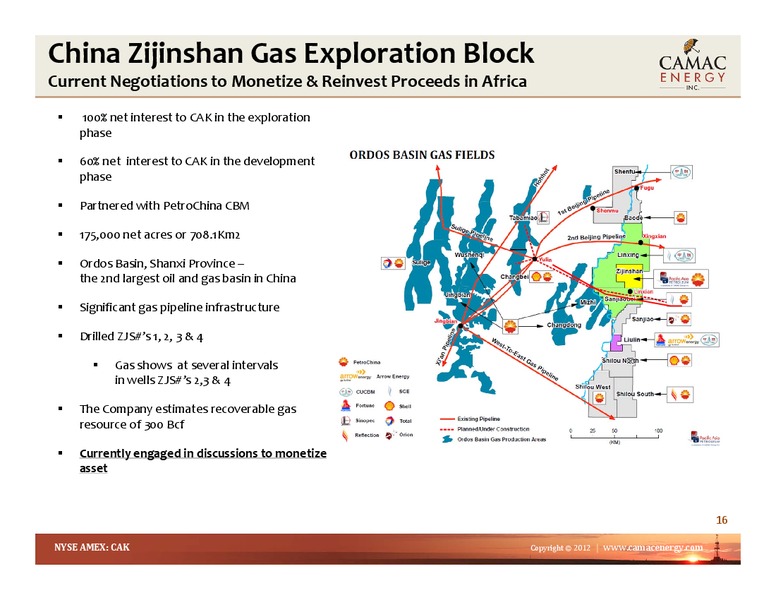 Tudor Pickering Holt International Exploration & Production Conference – Camac Energy – slide 15