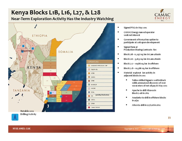 EnerComs The Oil & Gas Conference – Camac Energy – slide 14
