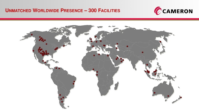 INVESTOR RELATIONS PRESENTATION – Cameron International Corporation – slide 19