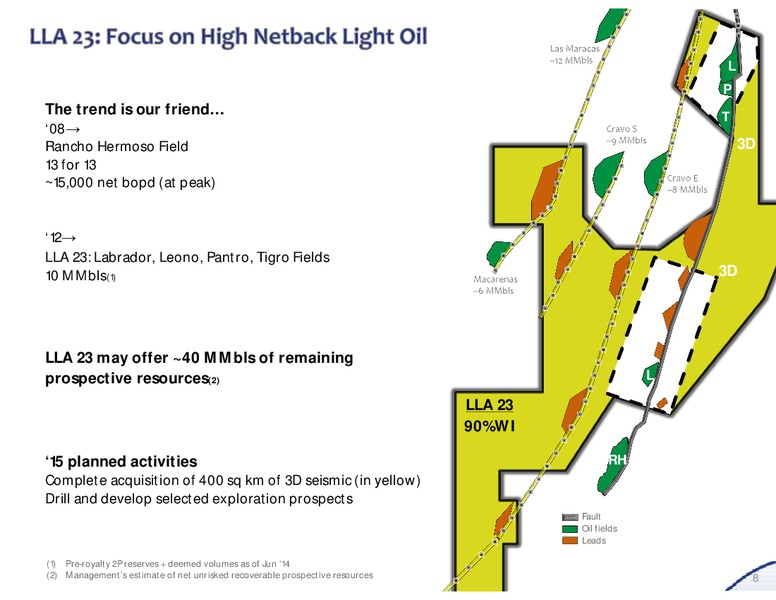 INVESTOR PRESENTATION – Canacol Energy Ltd. – slide 7
