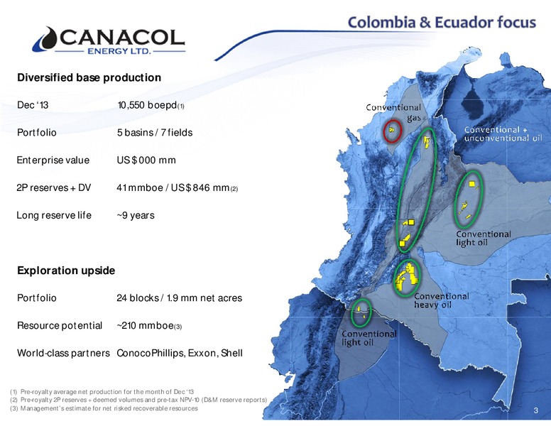Investor Presentation – Canacol Energy Ltd. – slide 2