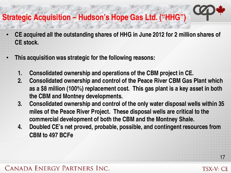 Corporate Presentation – Canada Energy Partners Inc – slide 16