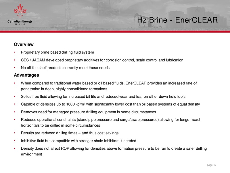 Corporate Investor Presentation – Canadian Energy Services & Technology Corp. – slide 16