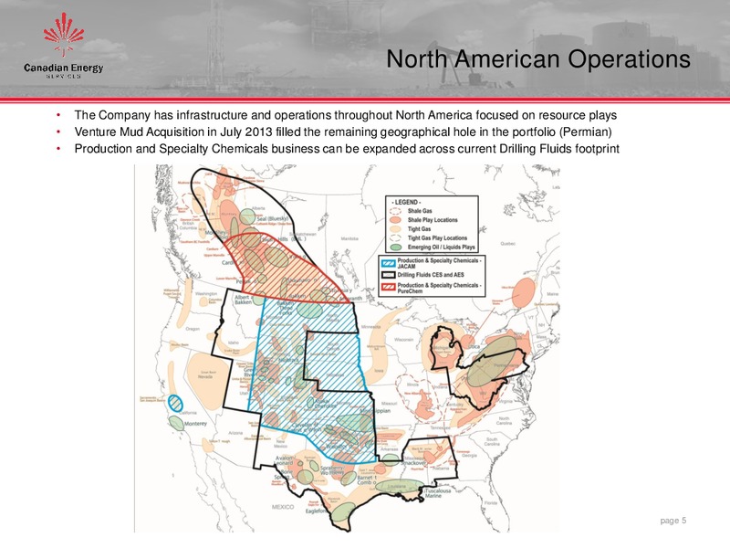CORPORATE INVESTOR PRESENTATION – Canadian Energy Services & Technology Corp. – slide 5