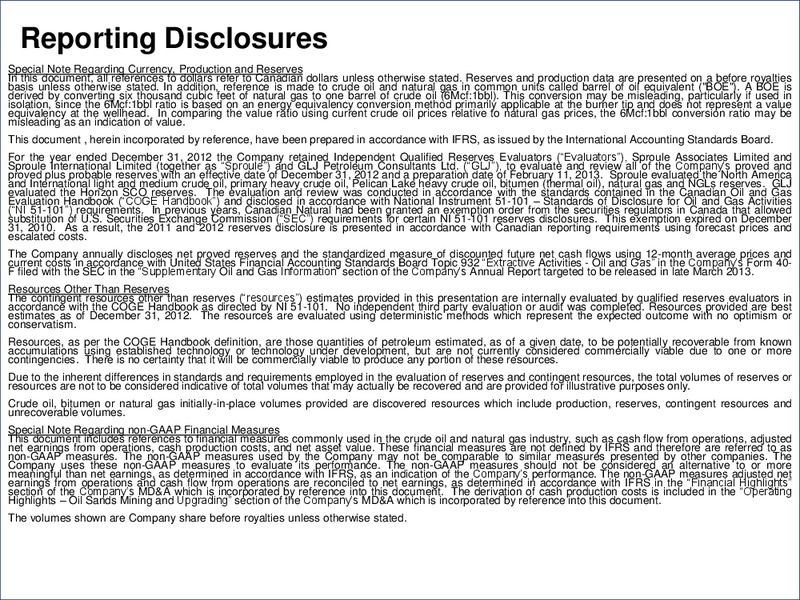 ACQUISITION OF DEVON CANADA'S CONVENTIONAL ASSETS – Canadian Natural Resources Limited (CNRL) – slide 2