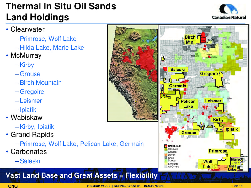 Corporate Presentation – Canadian Natural Resources Limited (CNRL) – slide 26