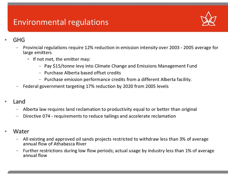 TD SECURITIES LONDON ENERGY CONFERENCE – Canadian Oil Sands Limited – slide 37