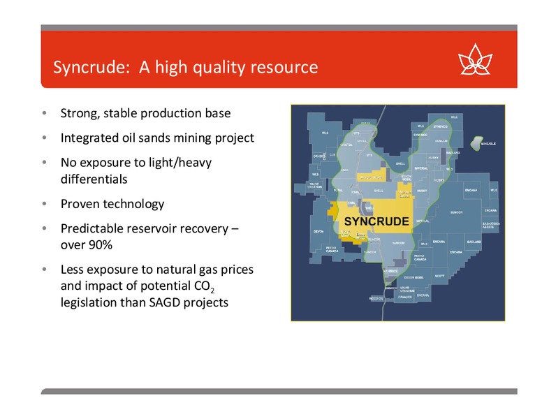 ENERCOM THE OIL AND GAS CONFERENCE – Canadian Oil Sands Limited – slide 3