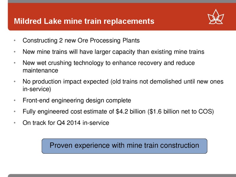 CAPP INVESTMENT SYMPOSIUM 2012 – Canadian Oil Sands Limited – slide 30