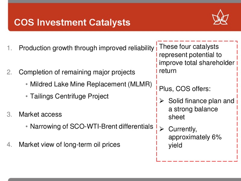 Annual General Meeting – Canadian Oil Sands Limited – slide 32