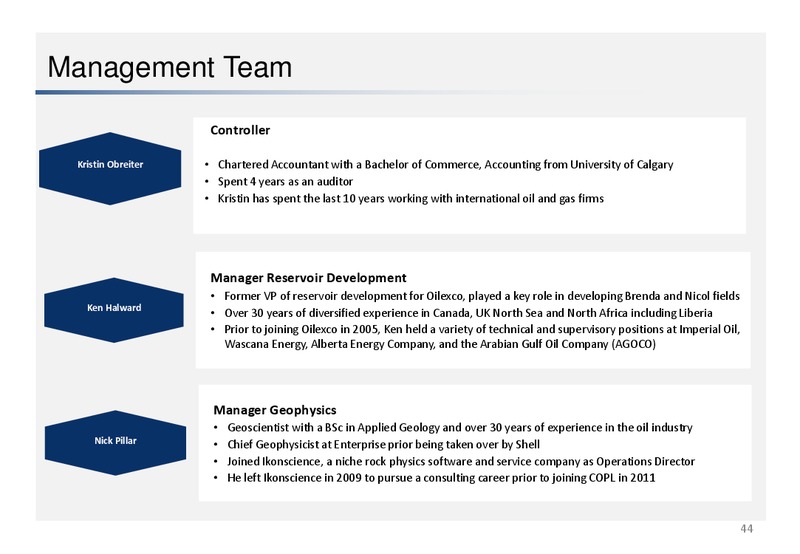 MAY 2015 CORPORATE PRESENTATION – Canadian Overseas Petroleum Ltd – slide 41