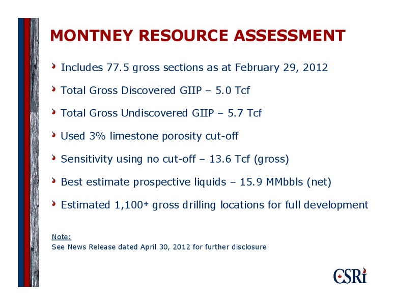 CORPORATE PRESENTATION – Canadian Spirit Resources Inc. – slide 8