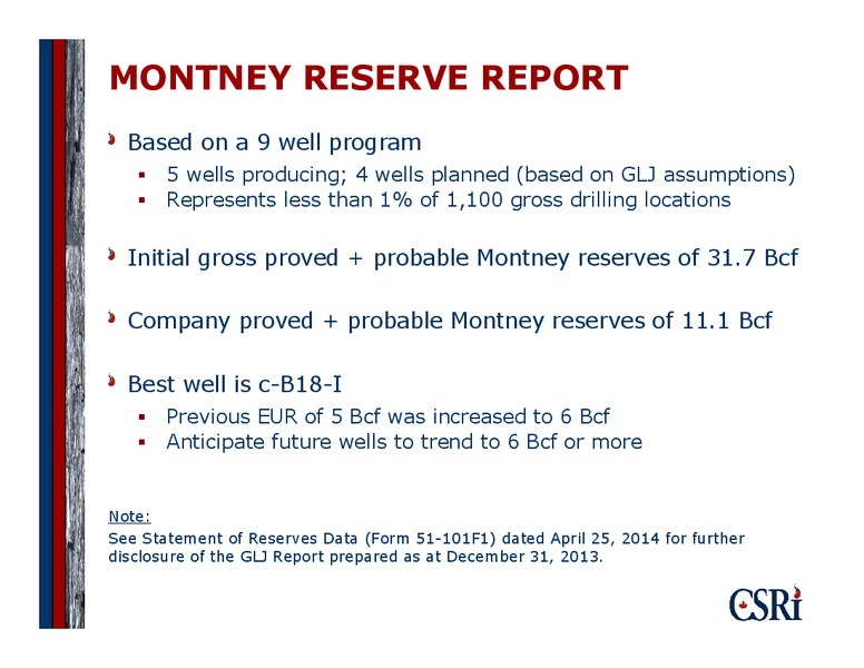 CORPORATE PRESENTATION – Canadian Spirit Resources Inc. – slide 9