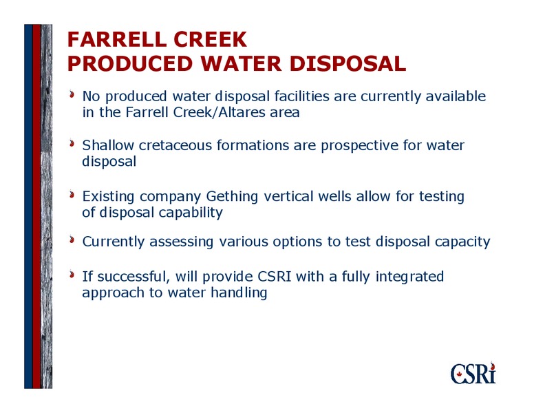 CORPORATE PRESENTATION – Canadian Spirit Resources Inc. – slide 14