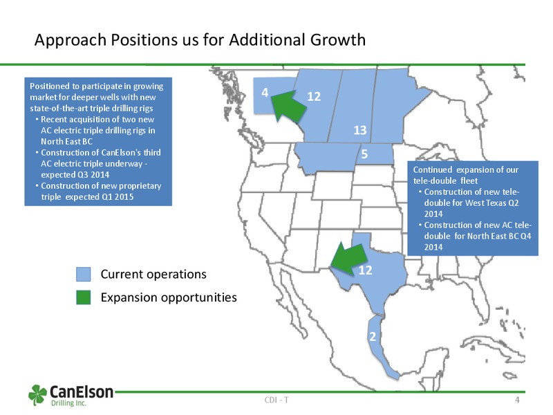 FIRSTENERGY SOCIETE GENERALE EAST COAST ENERGY CONFERENCE – Canelson Drilling Inc. – slide 3