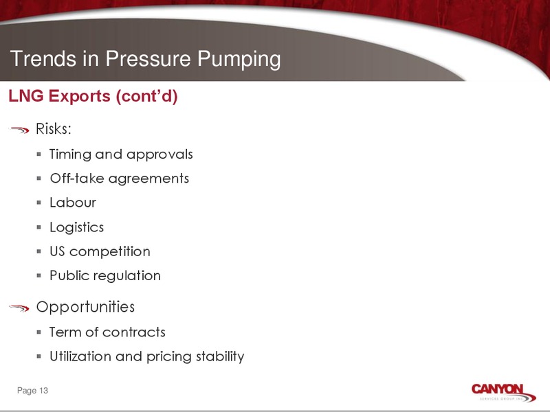 Corporate Overview Presentation – Canyon Services Group Inc. – slide 12