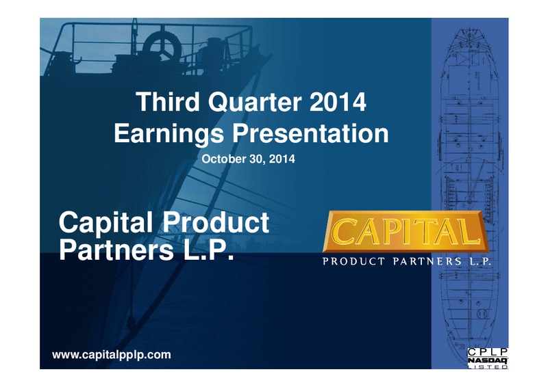 Q3 2014 EARNINGS PRESENTATION – Capital Product Partners L.P. – slide 1
