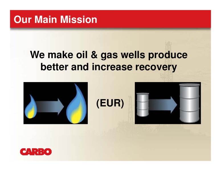 THE OIL & SERVICES CONFERENCE IX – Carbo Ceramics Inc. – slide 3