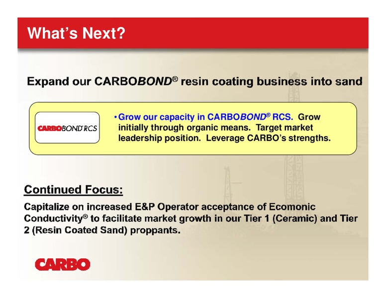 THE OIL & SERVICES CONFERENCE IX – Carbo Ceramics Inc. – slide 17