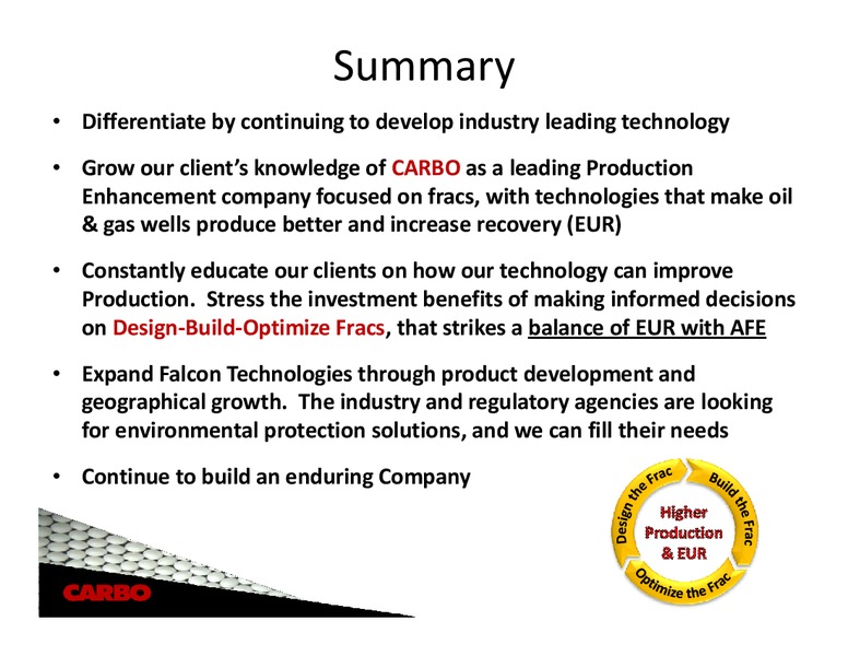 AUGUST 2013 CORPORATE PRESENTATION – Carbo Ceramics Inc. – slide 38