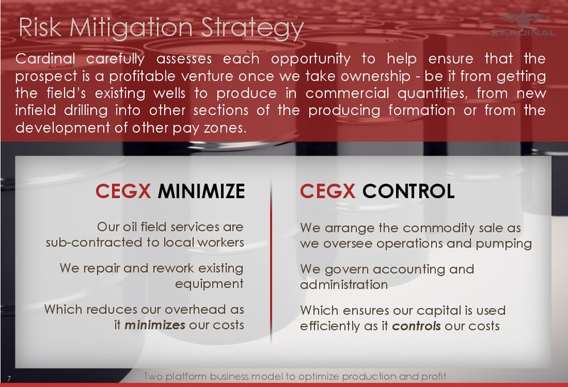January 2015 Company Presentation – Cardinal Energy Group Inc. – slide 6