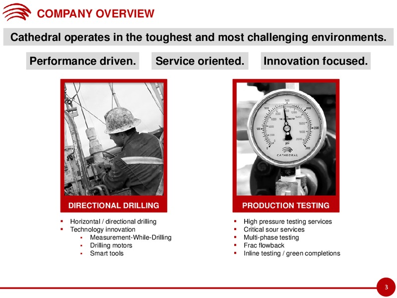 ANNUAL & SPECIAL MEETING – Cathedral Energy Services Ltd. – slide 2
