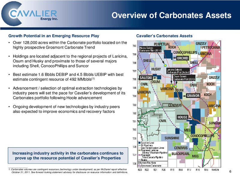 Corporate Presentation – Cavalier O & G – slide 7
