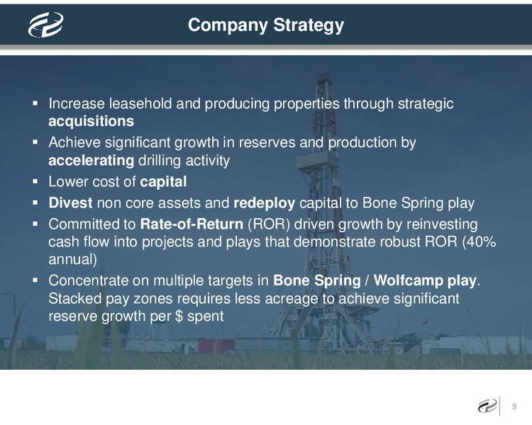 Investor Presentation – Caza Oil & Gas, Inc. – slide 8