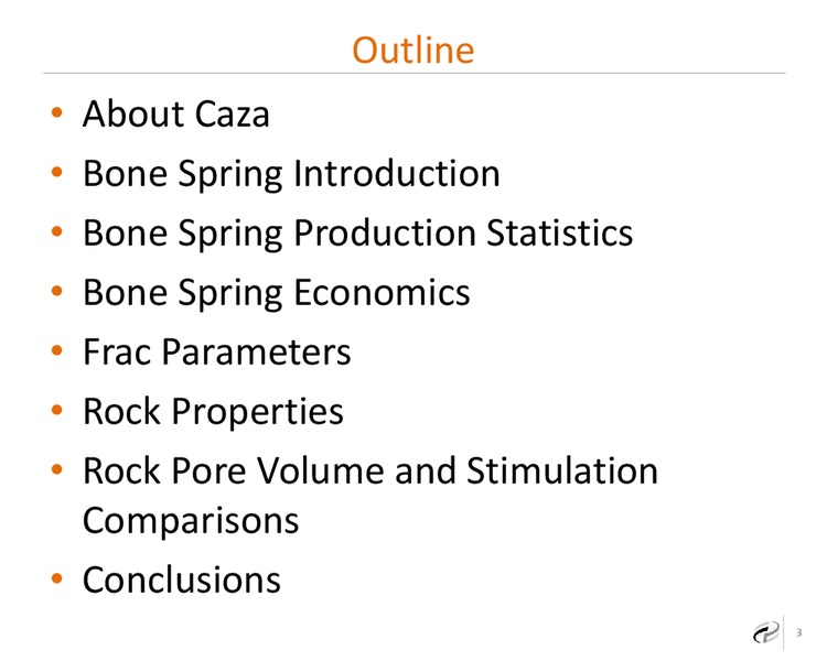 SE New Mexico Horizontal Bone Spring Economic Prospective – Caza Oil & Gas, Inc. – slide 2